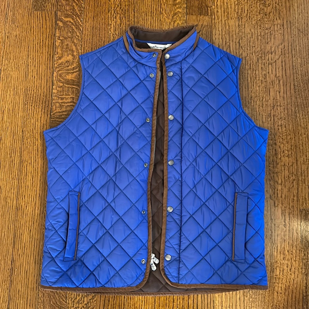 PETER MILLAR ESSEX QUILTED TRAVELER VEST- NIGHT SKY